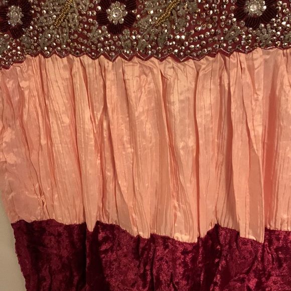 Striped Silk Maxi Skirt With Side Zipper - Picture 3 of 6